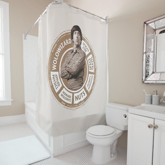 Howard Info Graphic Duschvorhang (Beispiel)