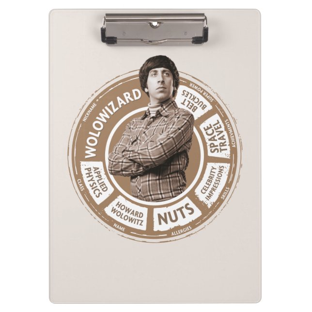 Howard Info Graphic Klemmbrett (Vorderseite)