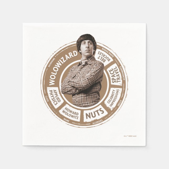 Howard Info Graphic Serviette (Vorderseite)