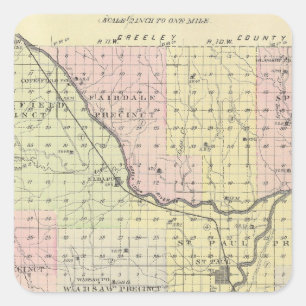 Howard Landkreis, Nebraska Quadratischer Aufkleber