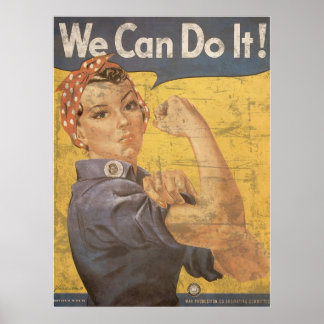 Howard Miller, wir können es Rosie, das Riveter ma Poster
