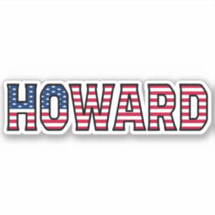 Howard Nom Prénom USA Autocollant Set d'autocollan