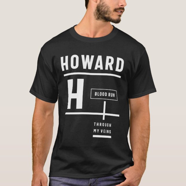 Howard Personalisiert Name Birthday Gift T-Shirt (Vorderseite)