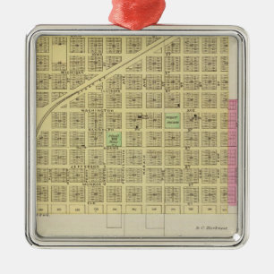 Howard und Grenola, Elk Landkreis, Kansas Ornament Aus Metall