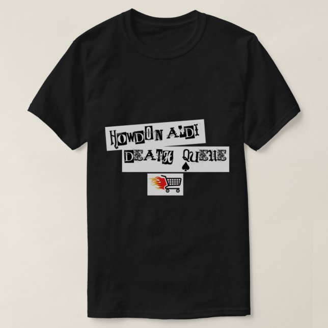 Howdon Aldi Death Queue - Sam Fender T-Shirt (Design vorne)