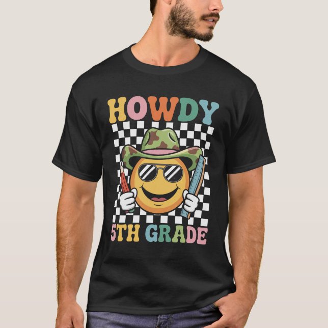 Howdy 5. Western Lehrerin zurück zur Schule T-Shirt (Vorderseite)