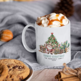 Howdy Christmas | Fun Western Monogram Holiday Kaffeetasse