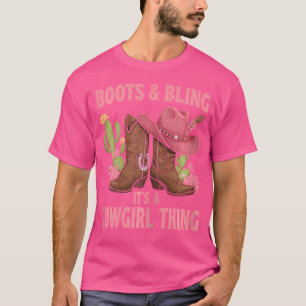 Howdy Country Rodeo Girl Western sticht zu einer B T-Shirt