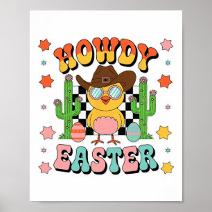 Howdy Cowboy Chicks Dig Me Osterfest Poster