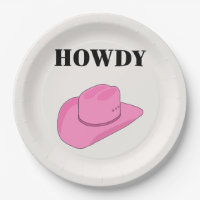 Howdy Cowboy Hat Pink