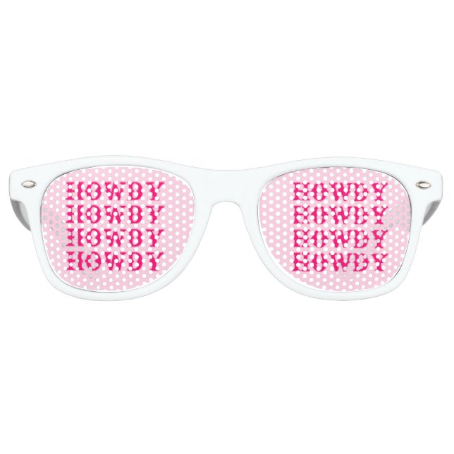 Howdy Cowgirl Disco Last Rodeo Bachelorette Partybrille (Vorderseite)
