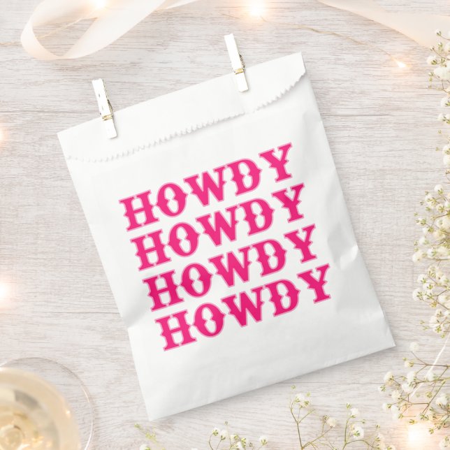 Howdy Cowgirl Disco Last Rodeo Geschenktütchen (Ausgeschnitten)