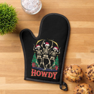 Howdy Dancing Skeleton Funny Noël Holiday