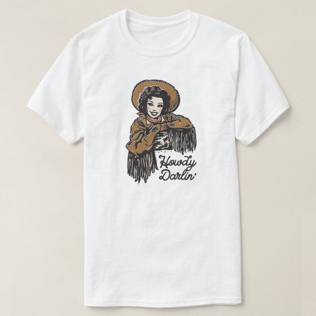 Howdy Darlin' Cowgirl T-Shirt (Design vorne)
