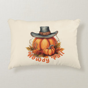 Howdy Fall - Rustikale Herbstwoben Dekokissen