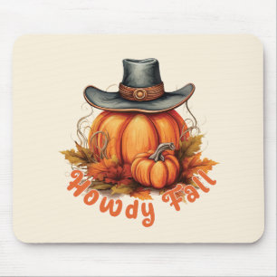 Howdy Fall - Rustikale Herbstwoben Mousepad