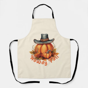 Howdy Fall - Rustikale Herbstwoben Schürze