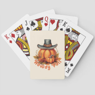 Howdy Fall - Rustikale Herbstwoben Spielkarten