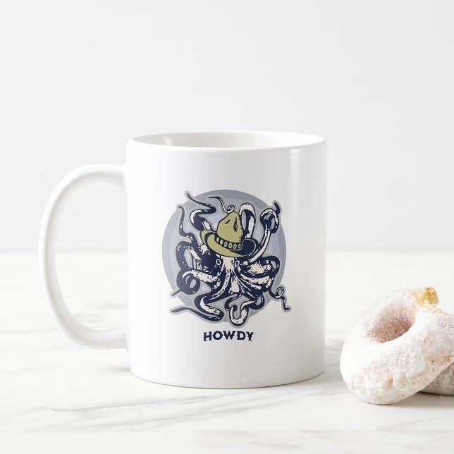 Howdy Friendly Octopus Tasse (Mit Donut)