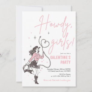 Howdy Girls Galentine’s-Party-Einladung Einladung