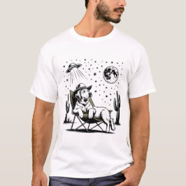 Howdy Golden Retriever Western Cowboy Dog T-Shirt