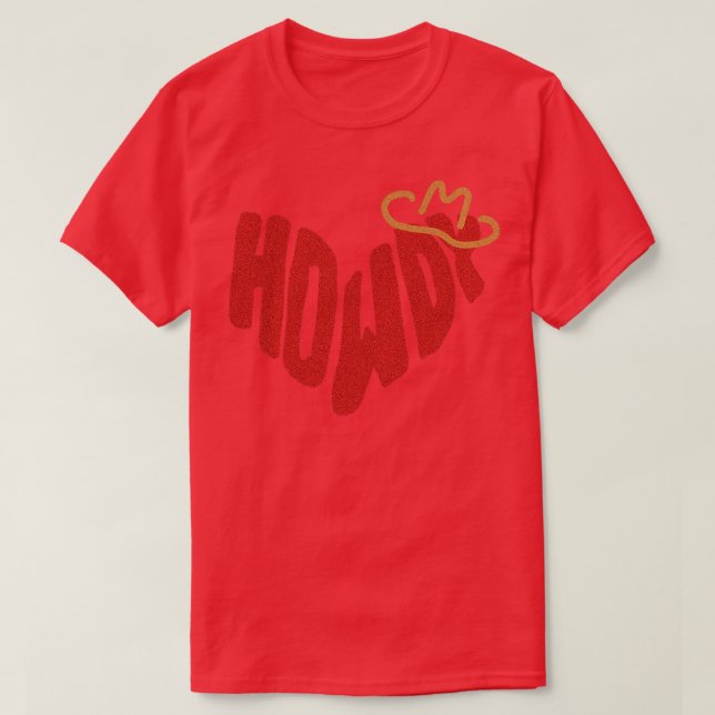 Howdy Heart TShirt 2 (Design devant)