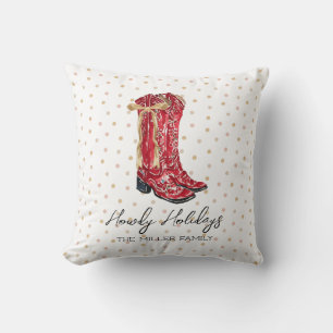 Howdy Holidays Cowgirl Kissen