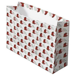HOwdy HOwdy HOwdy Christmas Cowboy Boots Große Geschenktüte
