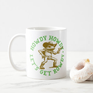 Howdy Howdy Lasse den Get Rowdy Cowboy Frog Wester Kaffeetasse