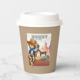 Howdy howies Tierdruckpapier zum ersten Geburtstag Pappbecher