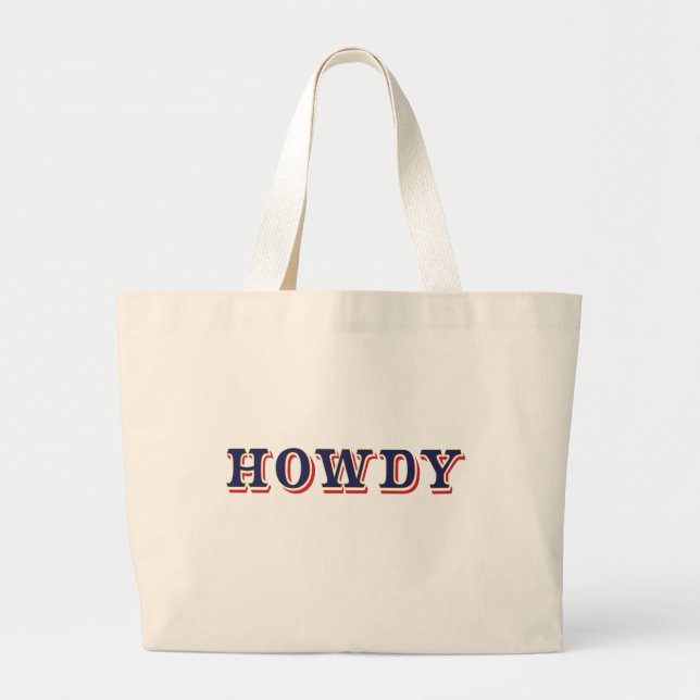 Howdy Jumbo Stoffbeutel (Vorne)