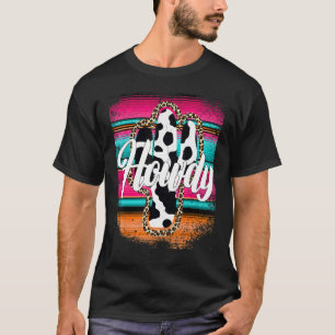 HOWDY Kuhmuster Cactus Serape Cactus Leopard T-Shirt