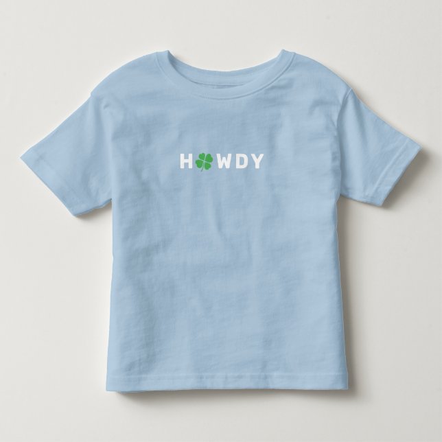 HOWDY Lucky Texas Kleinkind T-shirt (Vorderseite)