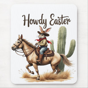 Howdy Oaster Bunny Reiten Mousepad