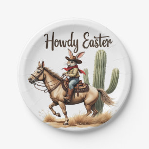 Howdy Oaster Bunny Reiten Pappteller
