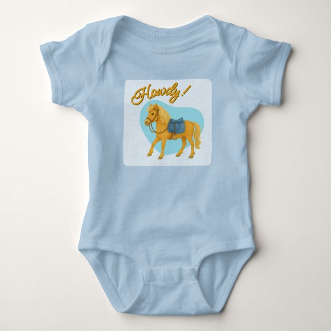 Howdy! Pony Jersey Bodysuit/T - Shirt | Kleidung (Vorderseite)