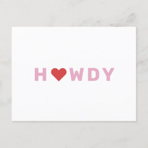 Howdy Postcard Postkarte