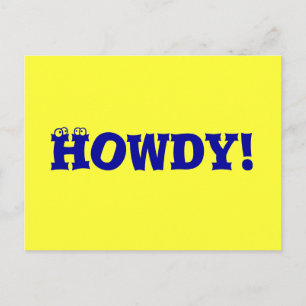 Howdy! Postkarte