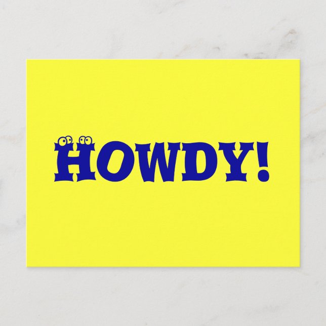 Howdy! Postkarte (Vorderseite)
