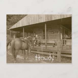 Howdy Postkarte
