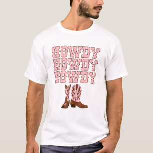 Howdy Rodeo Western Country Southern Cowgirl T-Shirt