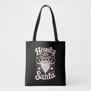 Howdy Santa Western Cowboy Rodeo Weihnachtsgeschen Tasche