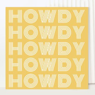 Howdy Southern Charm Greetings Card Karte