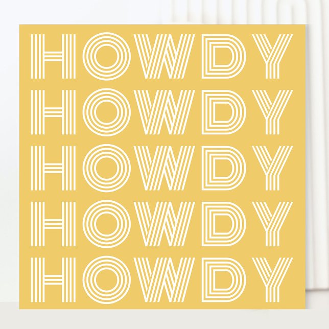 Howdy Southern Charm Greetings Card Karte (Von Creator hochgeladen)