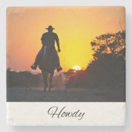 Howdy | Südlicher Kostenvoranschlag | Cowboy Life Steinuntersetzer