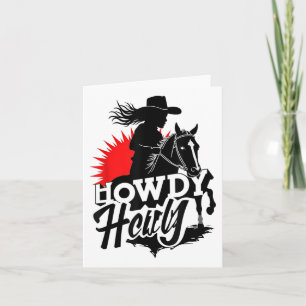 Howdy Texas Western Melanin Black Cowgirl African Karte