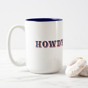 Howdy Two-Tone-Kaffee-Tasse Zweifarbige Tasse
