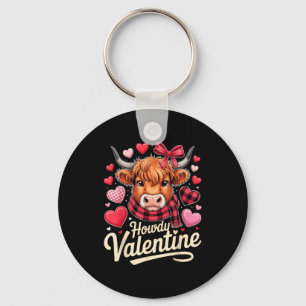 Howdy Valentine Cow Liebesoutfit Für Paare Und Fre Schlüsselanhänger