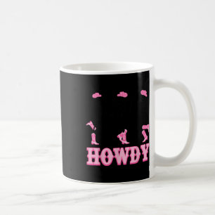 Howdy Western Skeleton Cowgirls tanzen Halloween Kaffeetasse