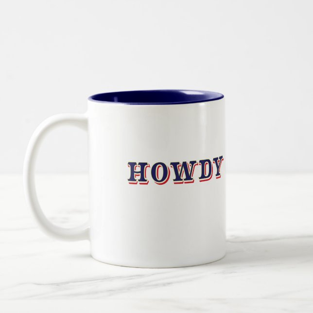 Howdy Zweifarbige Tasse (Links)
